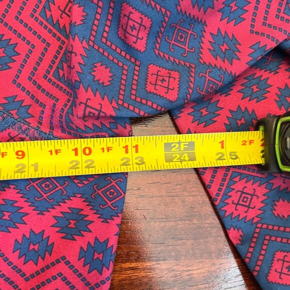 Orvis Womens Osprey Sun Protection XL Ethnic Aztec Long Sleeve Shirt Blue Pink - Picture 8 of 9